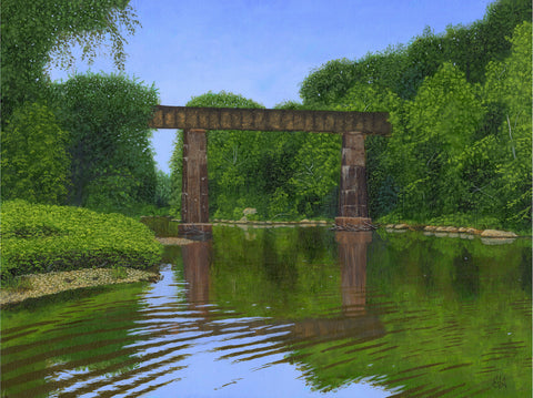"Old Rivanna Railroad" Original Oil Painting
