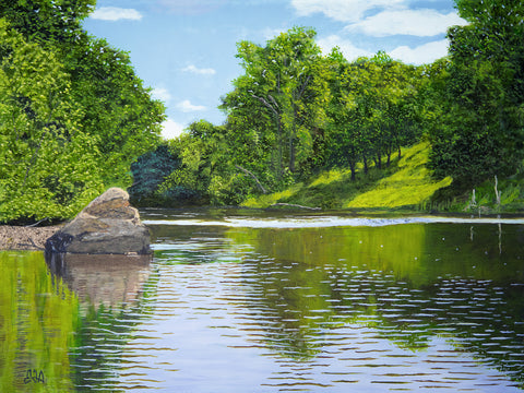 "Rivanna Afternoon" Original Oil Painting - SOLD